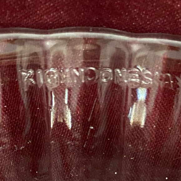 EUC VTG KIG Indonesia Decorative Clear Glass Serving Bowl - Picture 6 of 6